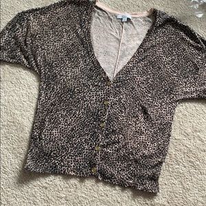 New York and Company Cheetah Cardigan